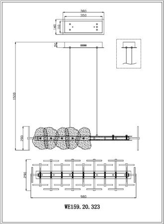 Подвесная люстра Wertmark Nicola WE159.20.323