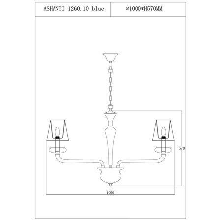 Подвесная люстра Lucia Tucci Ashanti 1255.15 clear