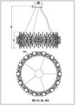 Подвесная люстра Wertmark Floriane WE119.28.303