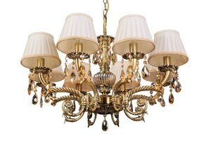 Подвесная люстра Abrasax Sylvia L.8110-8BR CRISTAL-SHADE